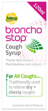 Bronchostop Buttercup Sirope, botella de 120 ml en primer plano para uso diario.