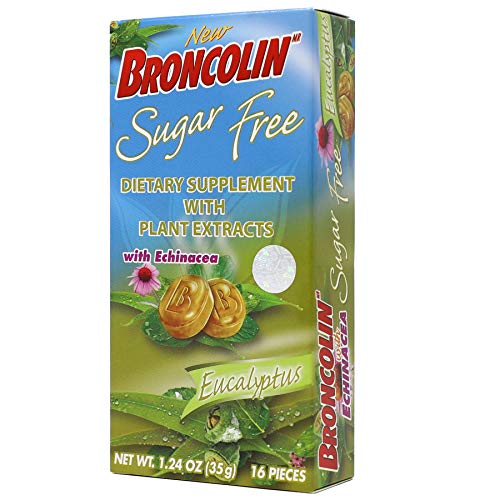 Broncolin Gotas sin azúcar con canela y saúco, sabor natural.