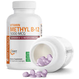 Bronson B12 metil 5000 mcg – etiqueta vegana sin animales.