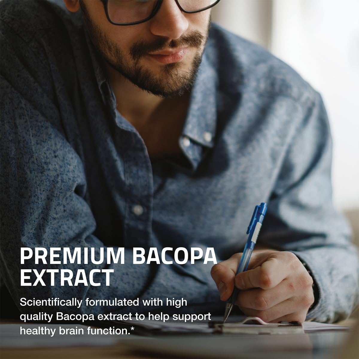 Bronson Bacopa: caja de presentación destacando calidad y pureza.