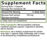 Bronson Bacopa: cápsulas veganas sin modificaciones genéticas para tranquilidad diaria.