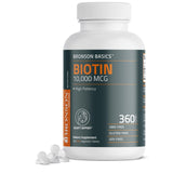 Bronson Biotina botella: apoyo diario a cabello, piel y uñas.