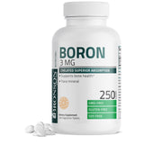 Bronson Boron 3 mg: cápsulas fáciles de tomar para la salud ósea.