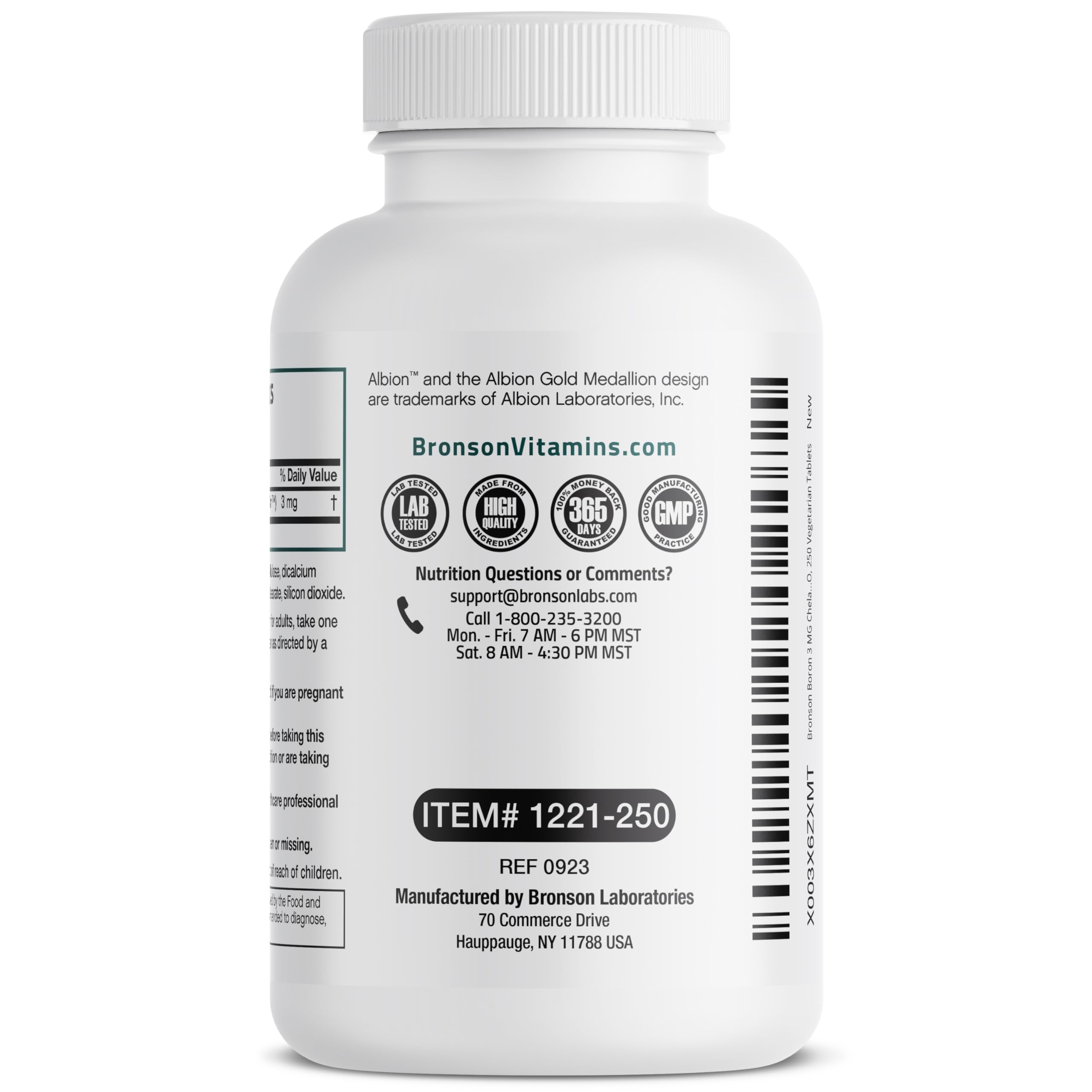 Bronson Boron 3 mg: empaque en caja listo para ordenar.