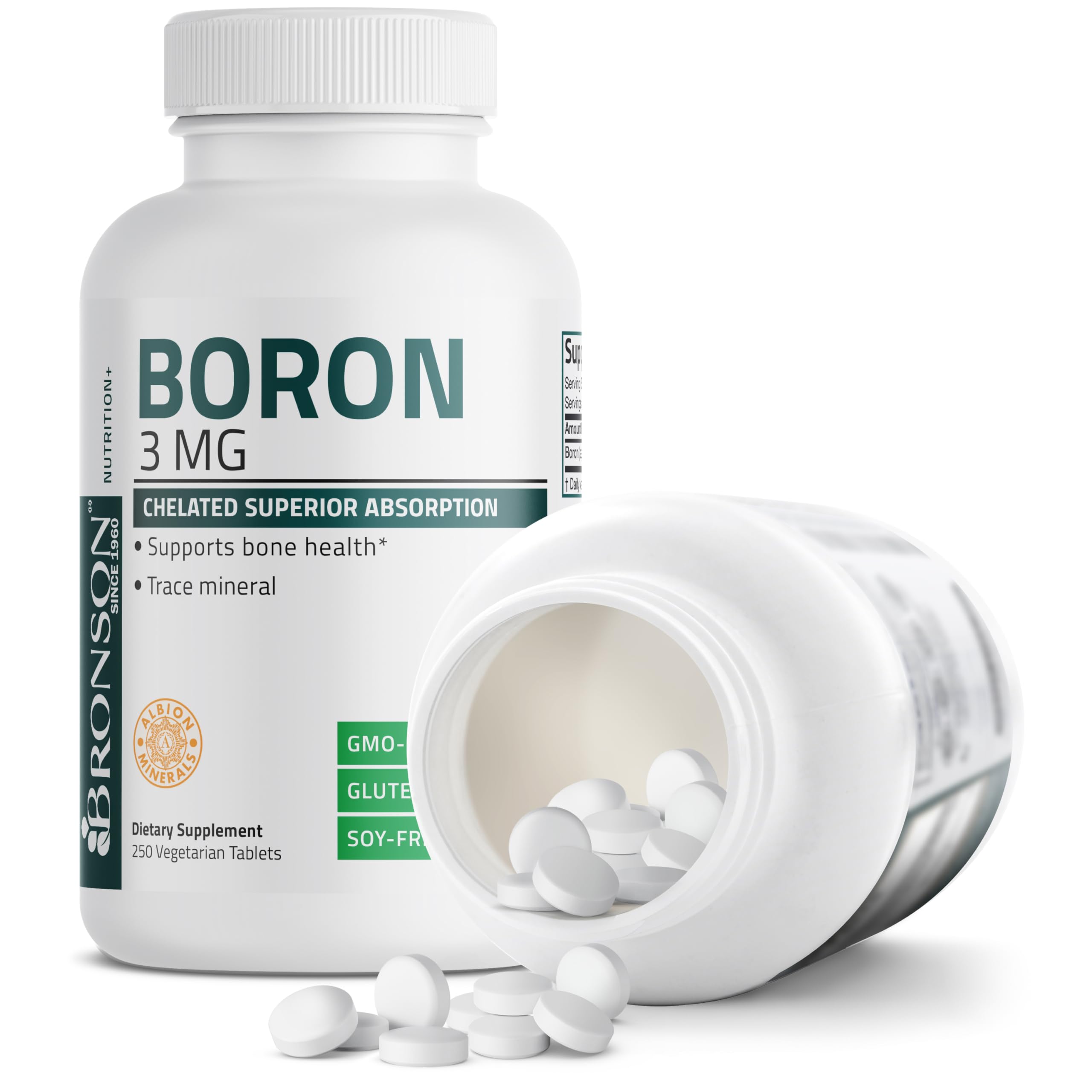 Bronson Boron 3 mg: pruebas en laboratorio que garantizan pureza.