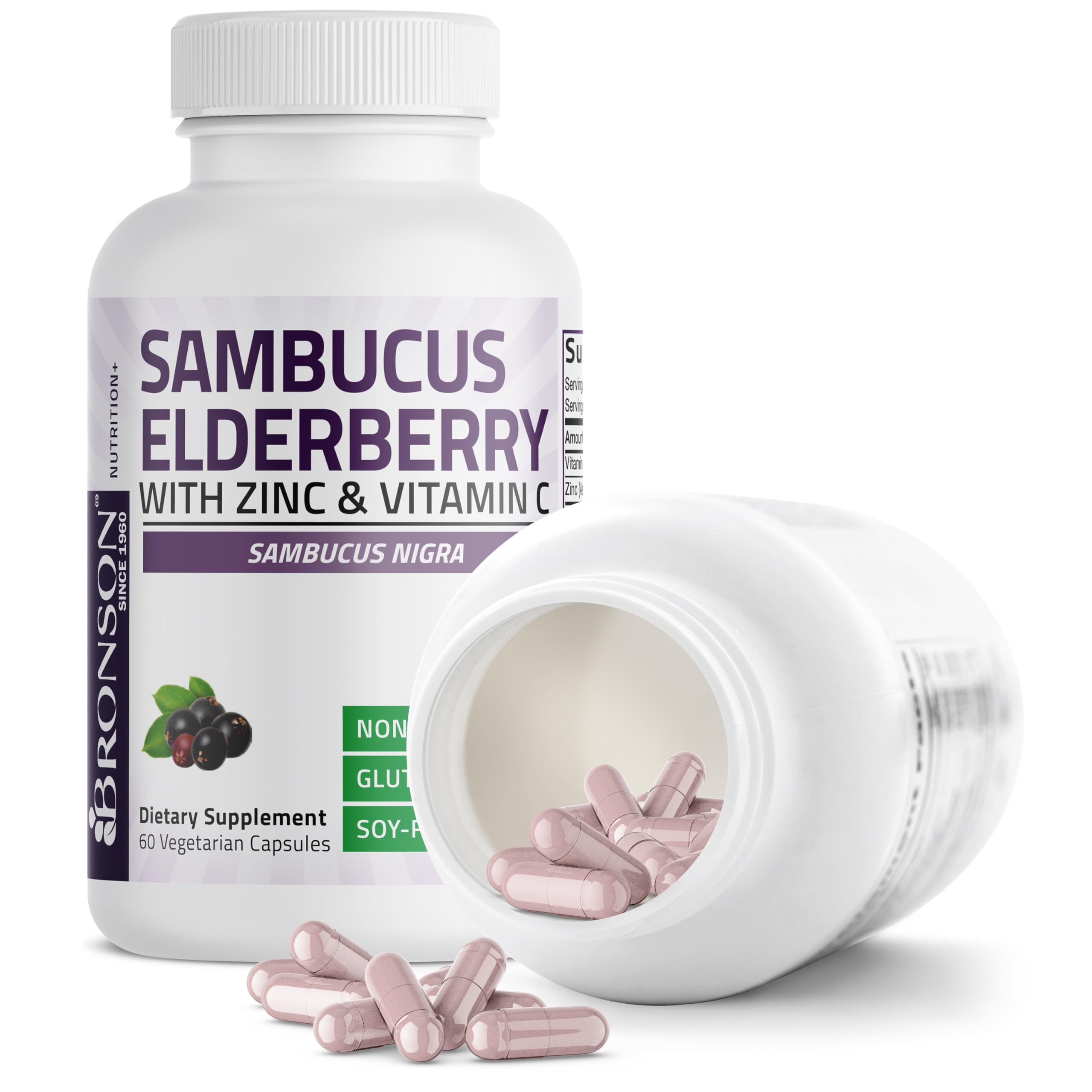 Bronson Sambucus: cápsulas veganas aptas para dieta
