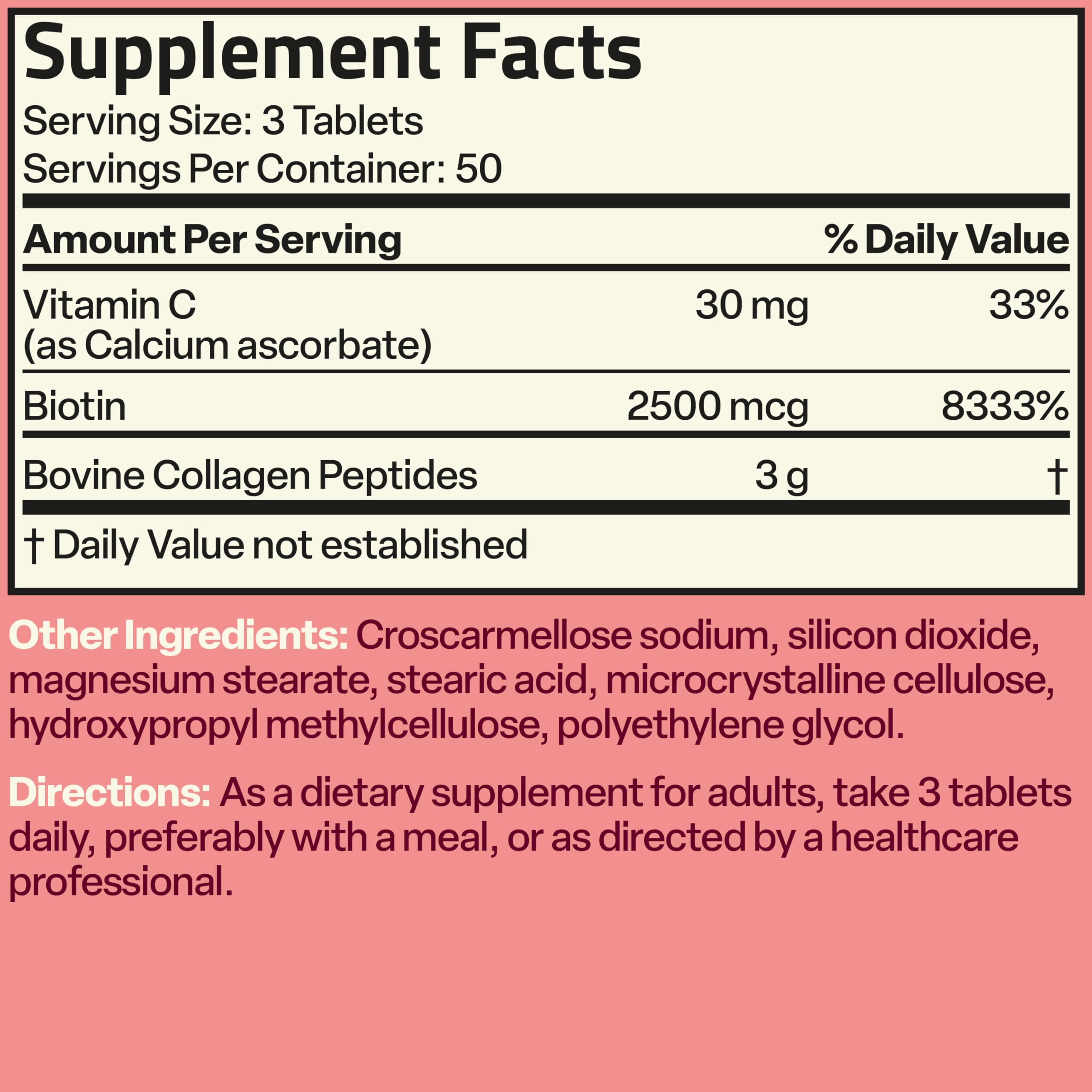 Ingredientes clave de Bronson Collagen Peptides 3000mg