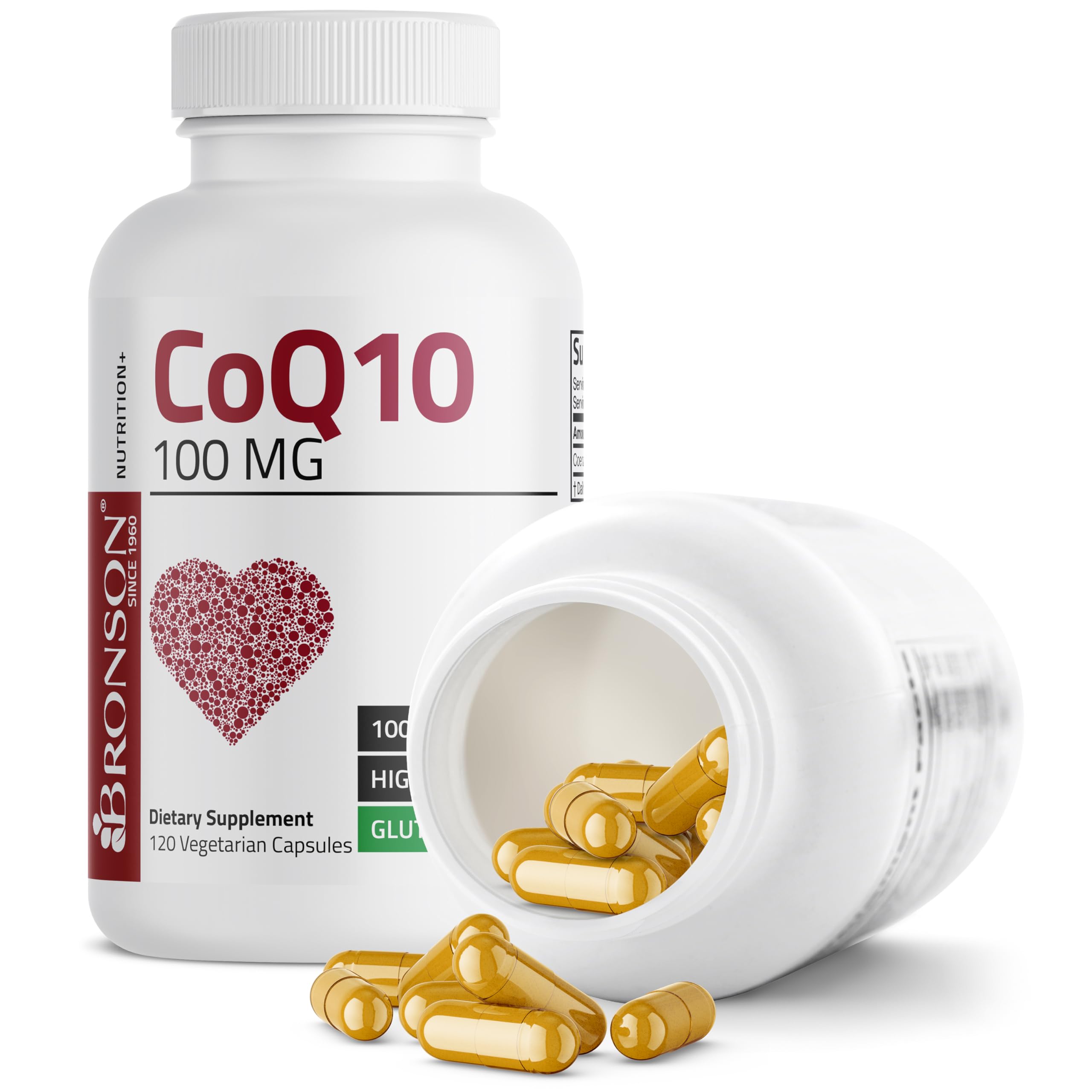 Bronson CoQ10 uso diario para apoyo de energía.