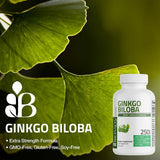 Bronson Ginkgo Biloba cápsulas vegetales aptas para vegetarianos