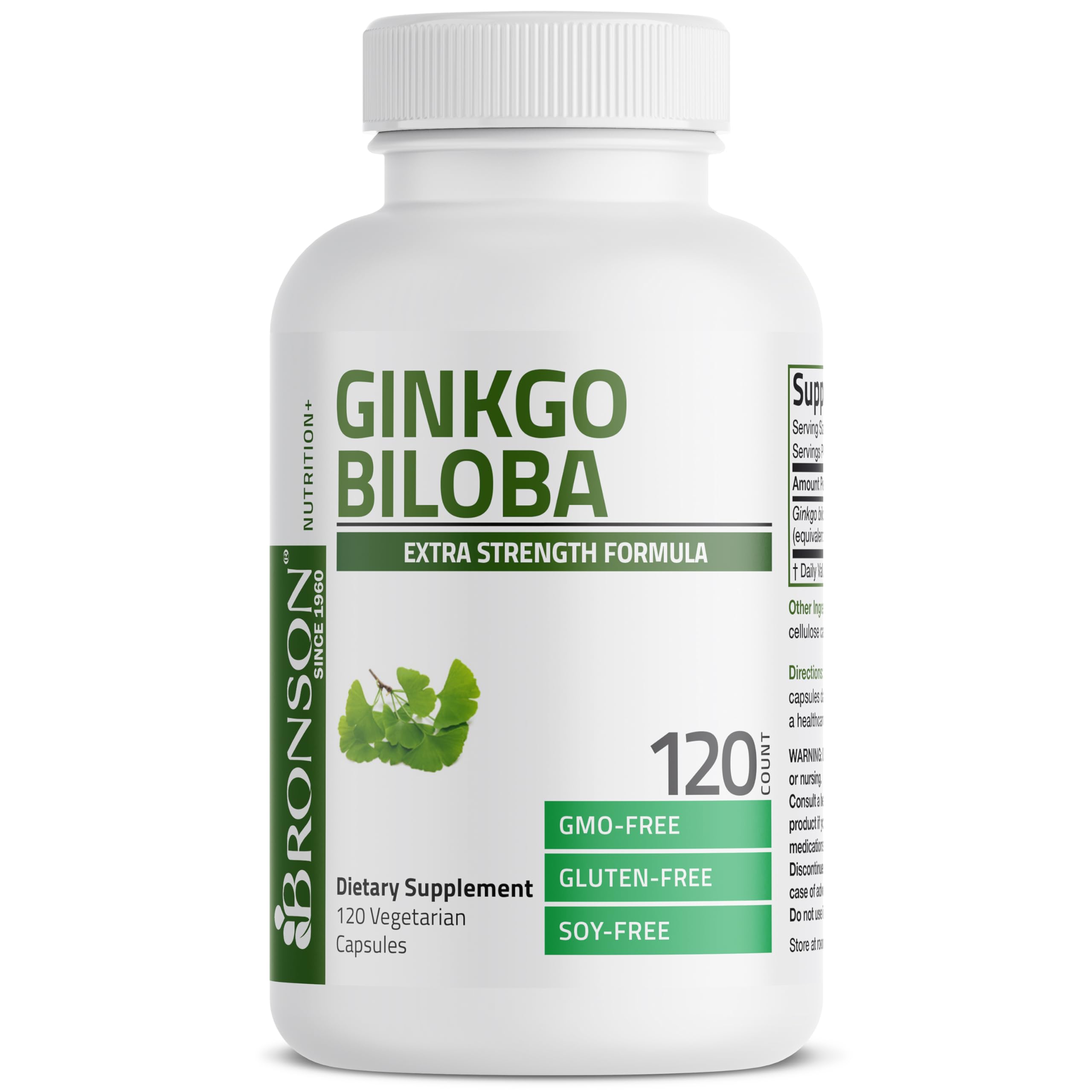Bronson Ginkgo Biloba estándares cGMP para pureza y potencia