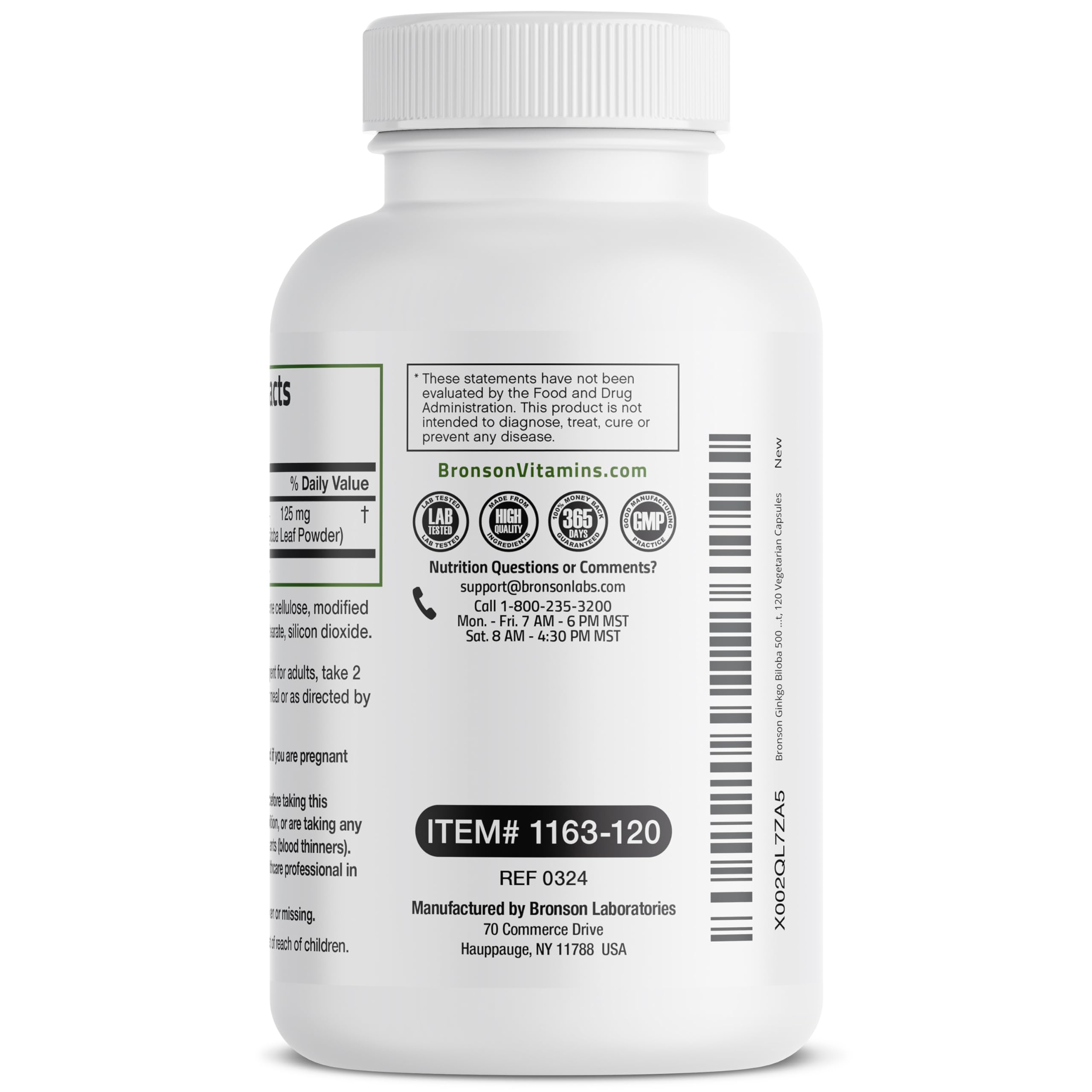 Bronson Ginkgo Biloba uso diario para soporte mental potencial