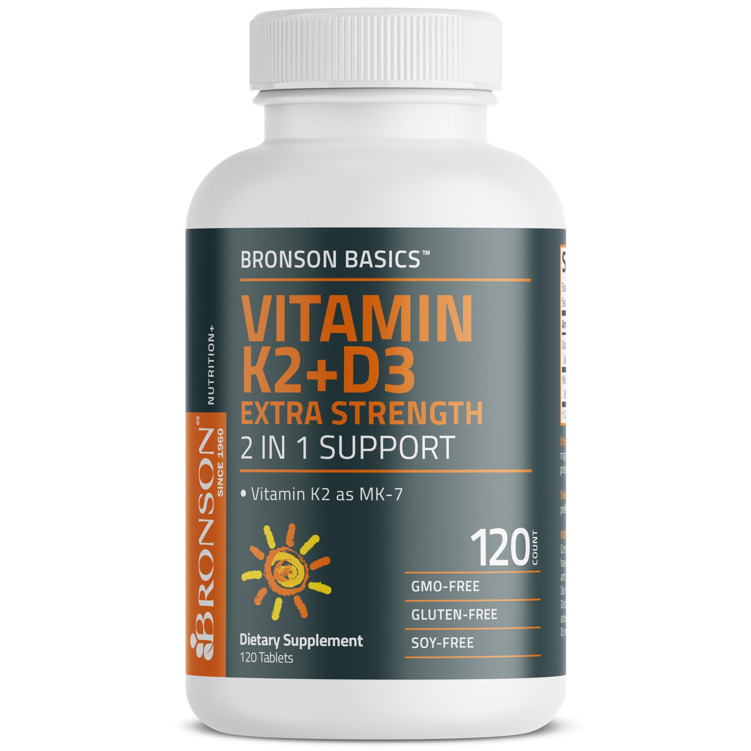 Bronson K2 D3 formato 2 en 1 para simplificar rutinas