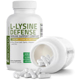 Bronson L-Lisina Defense: etiqueta y detalles no-GMO visibles
