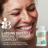 Bronson L-Lisina Defense: etiqueta nutricional clara para revisar ingredientes