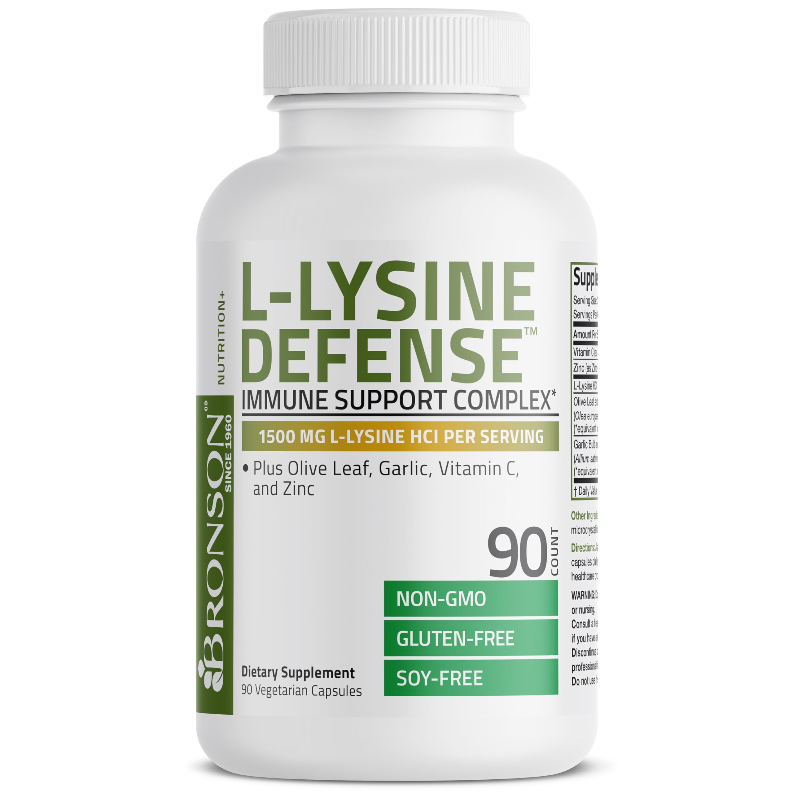 Bronson L-Lisina Defense: frontal de botella para uso diario