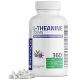 Bronson L-Theanine 200mg con pasiflora: detalle de ingredientes y beneficios.