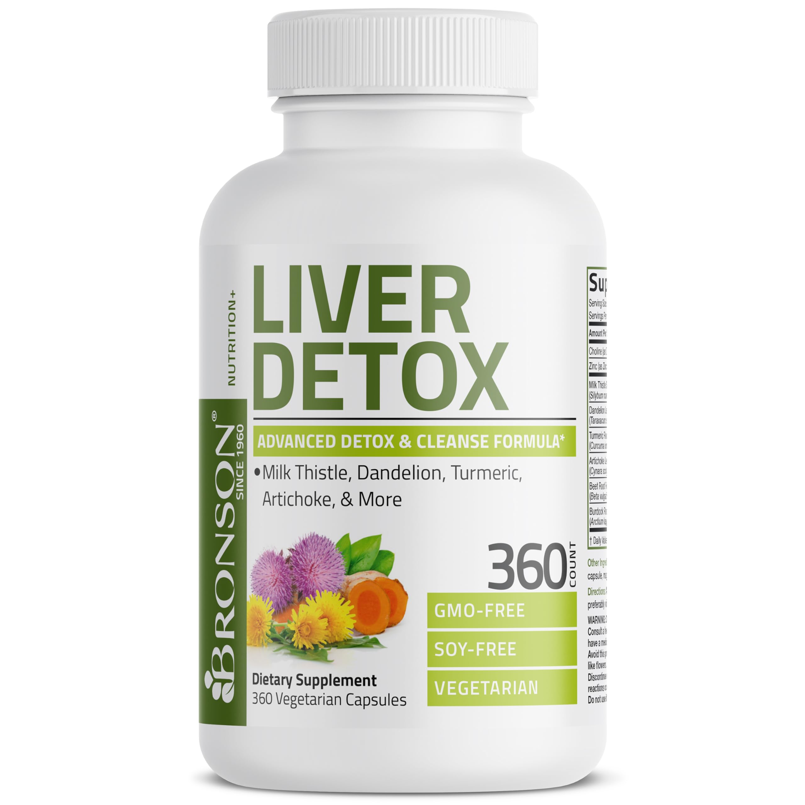 Bronson Liver Detox – cúrcuma, ingrediente antiinflamatorio y antioxidante natural.