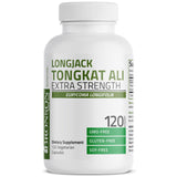Bronson Longjack Tongkat Ali, etiqueta clara con dosis y beneficios.