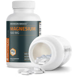 Bronson Magnesio 500 mg, empaque sobre una mesa de cocina