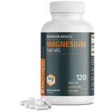 Bronson Magnesio 500 mg, tabletas vegetarinas en blister, apoyo diario a huesos y músculos