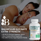 Bronson Magnesio Glicinato 400mg – etiqueta vegetariana destacando opción vegana