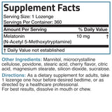 Bronson Melatonina 10 mg, tableta para dormir bien, sabor cereza
