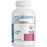 Envase de 100 tabletas Bronson Melatonina 10 mg para un plan de sueño.