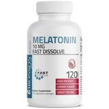 Bronson Melatonina 10 mg, empaque de 120 tabletas para uso prolongado.