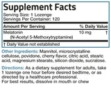 Bronson Melatonina 10 mg, tableta sabor cereza para despertar más fresco.
