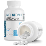 Bronson Melatonina 12 mg, uso nocturno, apoyo a una rutina de descanso estable