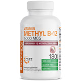 Bronson Methyl B12 5000 mcg: botella para energía sostenida.