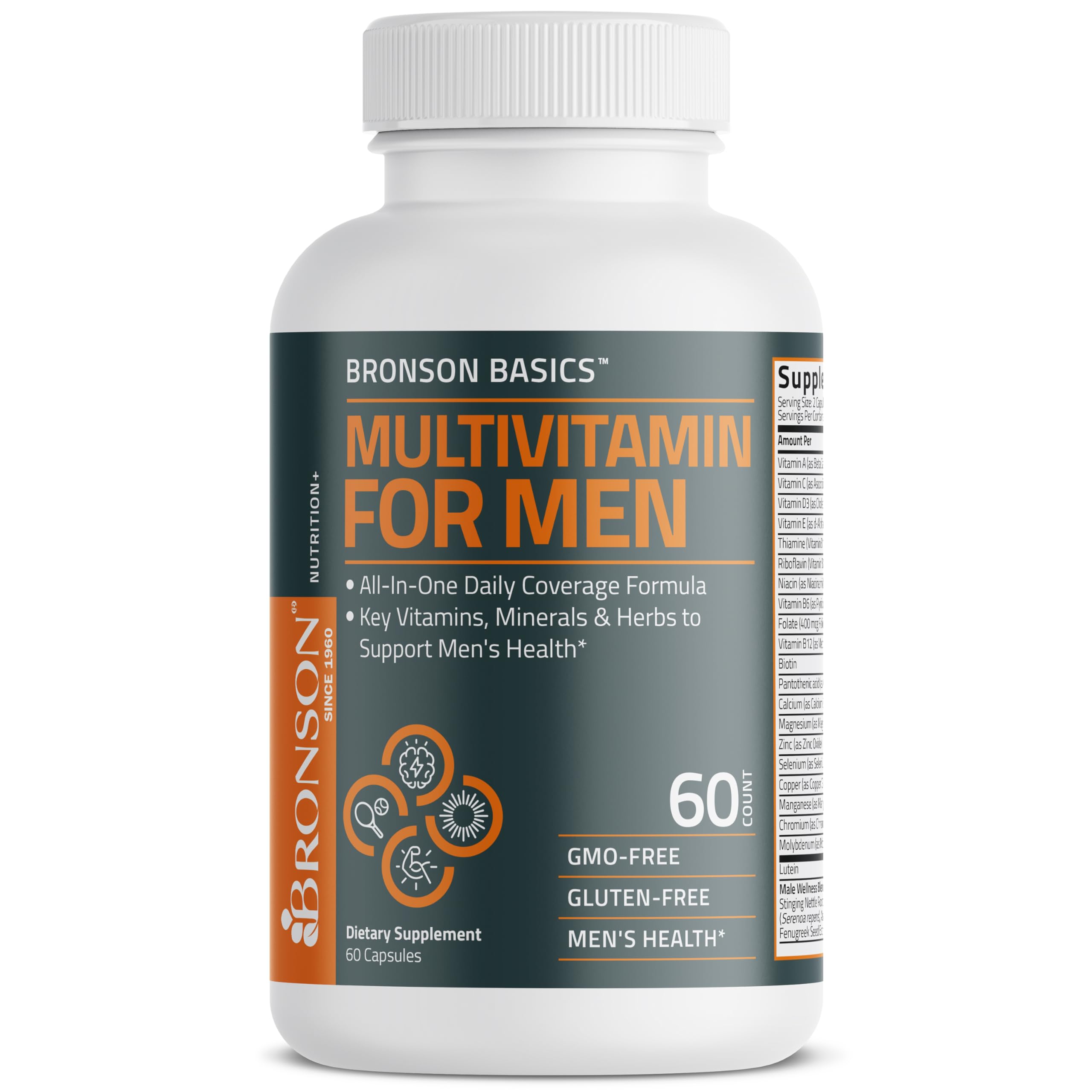 Bronson Multivitamin en blíster, preparación rápida para la rutina matutina.