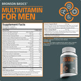 Bronson Multivitamin, caja exterior, facilita incorporación en vida activa.