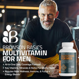Bronson Multivitamin, etiqueta de ingredientes, información clara para uso consciente.