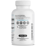 Bronson Omega 3: etiqueta destaca ausencia de OGMs y pruebas de metal.