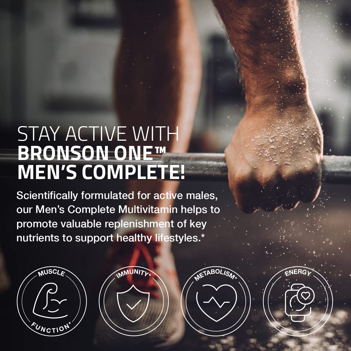 Bronson ONE Diario dosis diarias, rutina de bienestar para hombres.