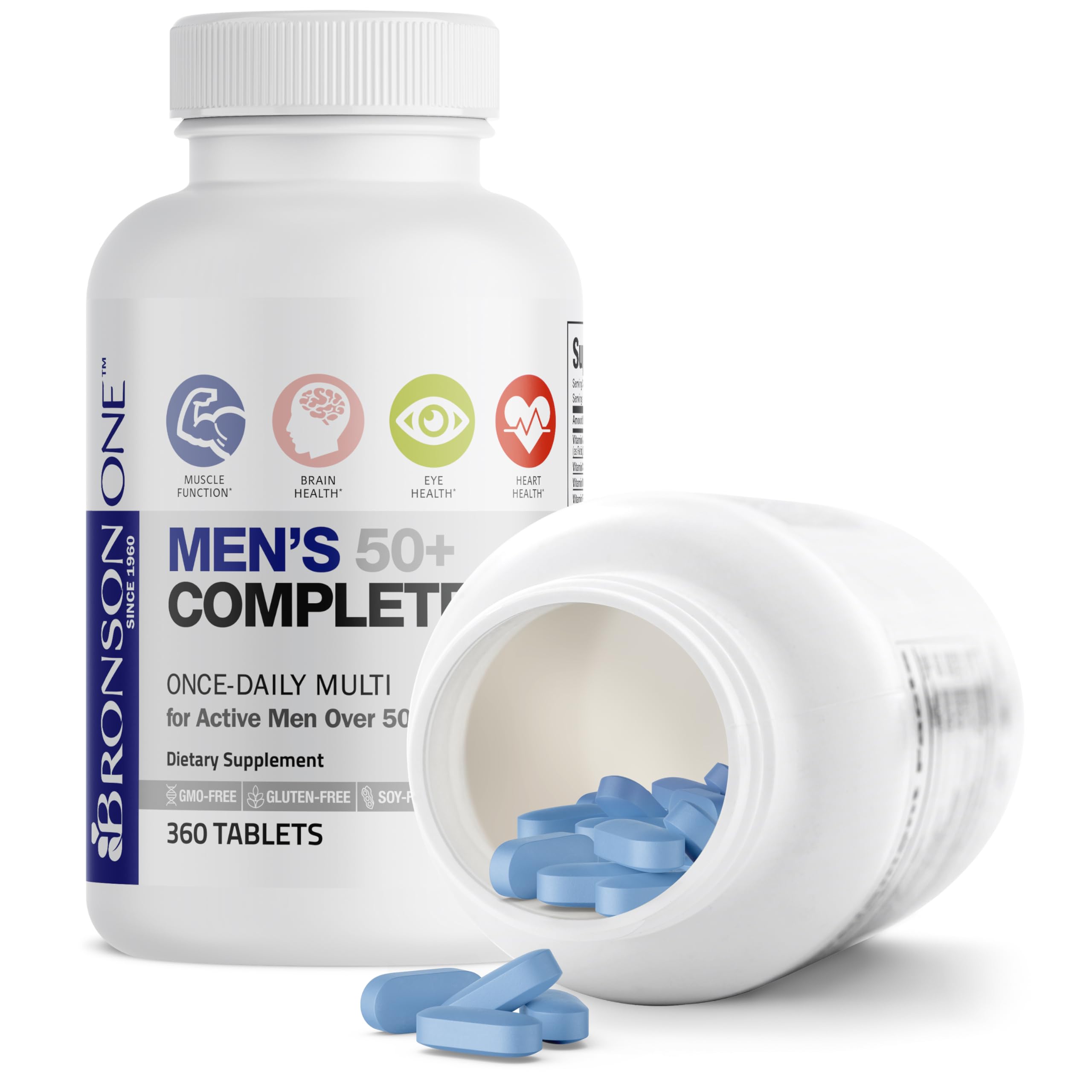 Bronson One para hombres 50+, apoyo a un estilo de vida activo.