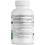 Bronson Rhodiola Rosea: etiqueta destaca libre de OGM y sin gluten para tranquilidad.