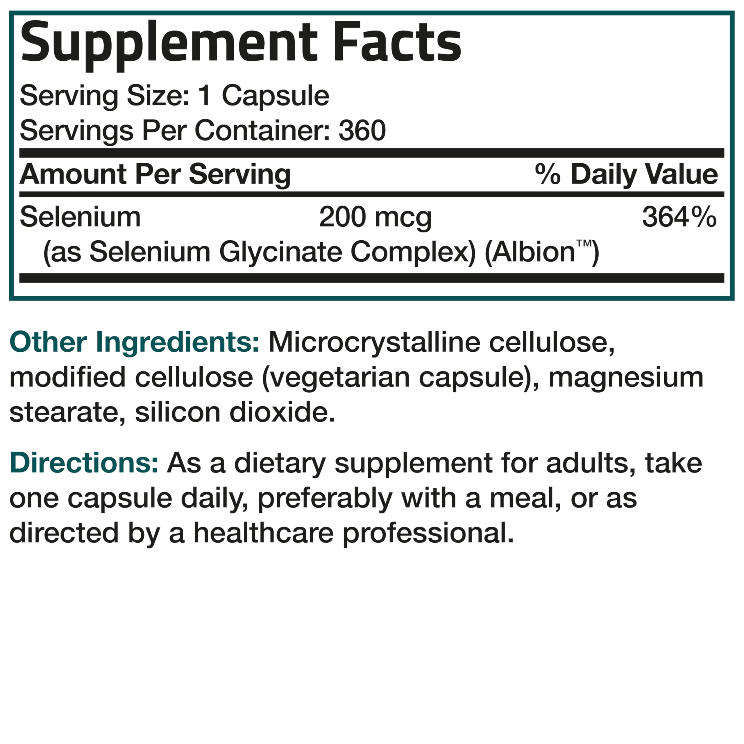 Bronson Selenium 200 mcg, escena de uso en cocina, complemento diario para el bienestar.