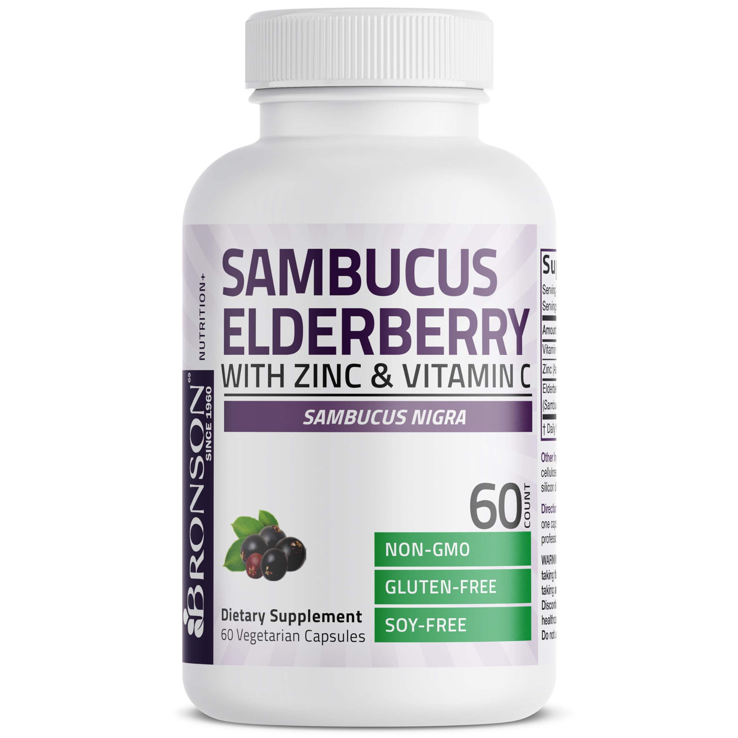 Bronson Sambucus: sin gluten y sin soja