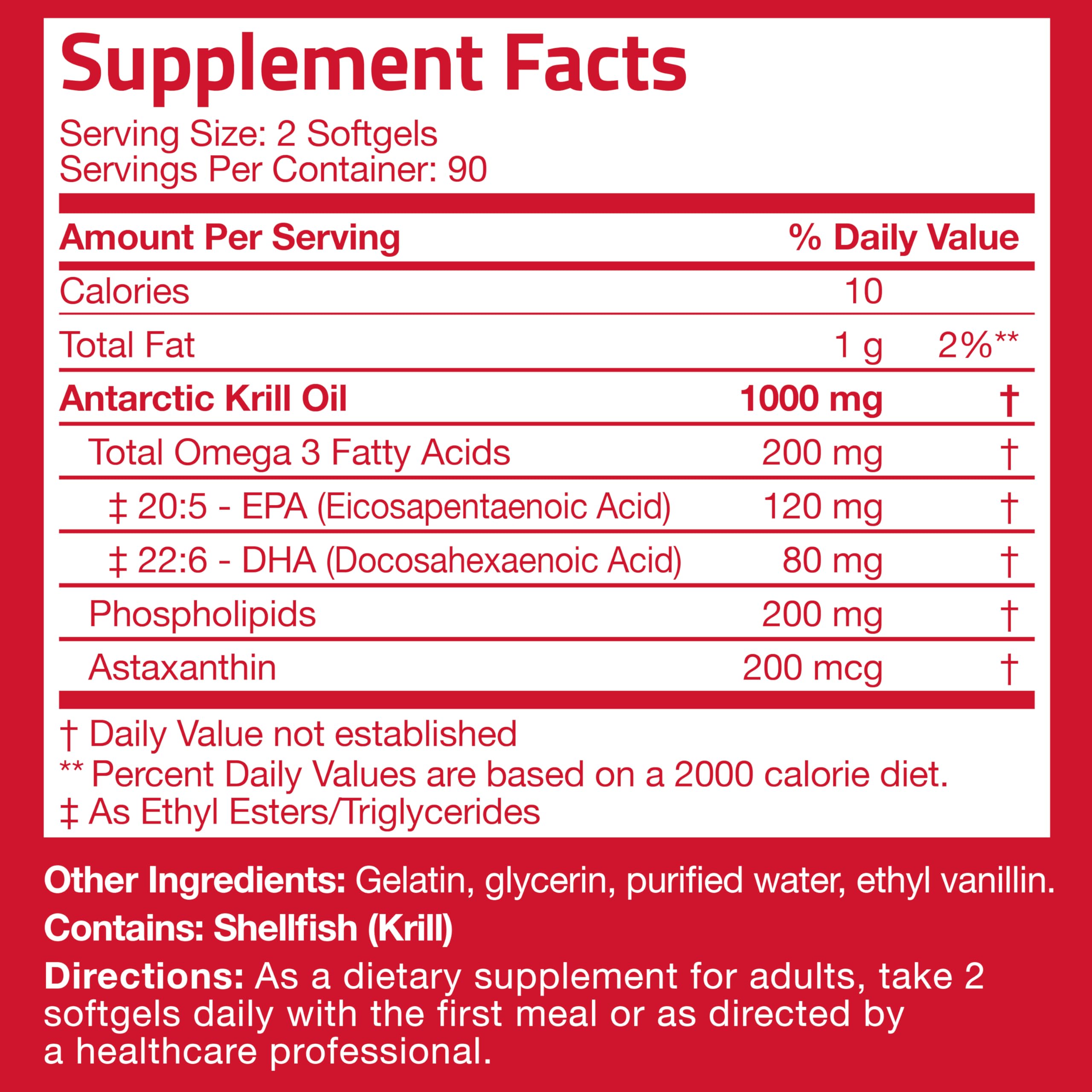 Bronson Uso diario Krill Omega-3 para estilo de vida activo.