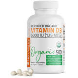 Bronson Vitamin D3 5000 UI en botella para uso diario y fácil dosificación