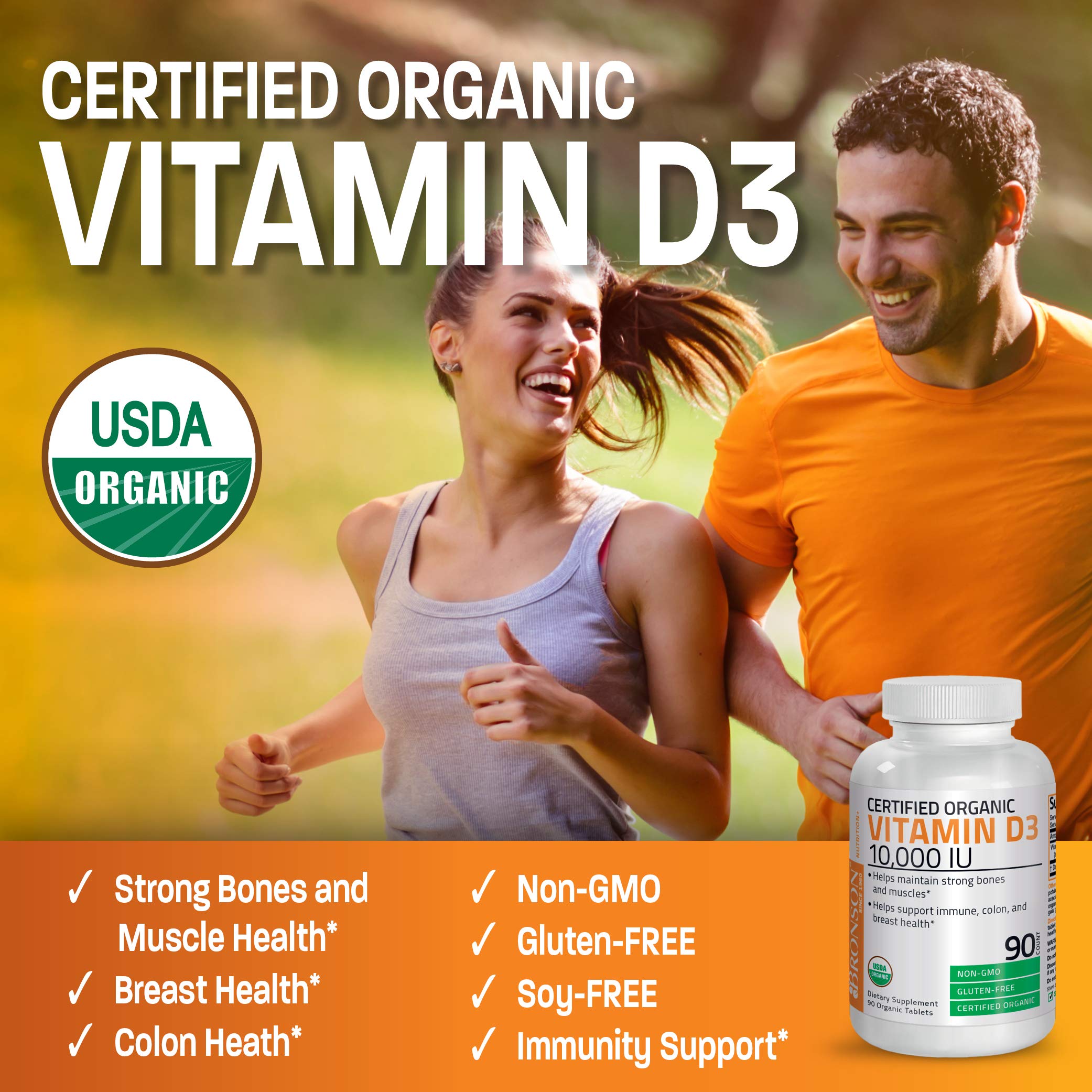 Bronson Vitamina D3, pruebas de laboratorio libres de OGMs