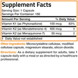 Bronson Vitamina K Triple Play, embalaje pensado para almacenamiento y transporte.