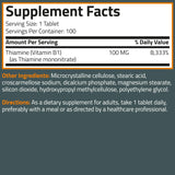 Uso diario recomendado con Bronson Vitamina B1 100 mg.