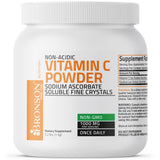 Bronson Vitamina C en polvo con etiqueta cGMP, garantía de calidad.