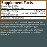 Bronson Vitamina D3 dosis diaria recomendada frente al estilo de vida.