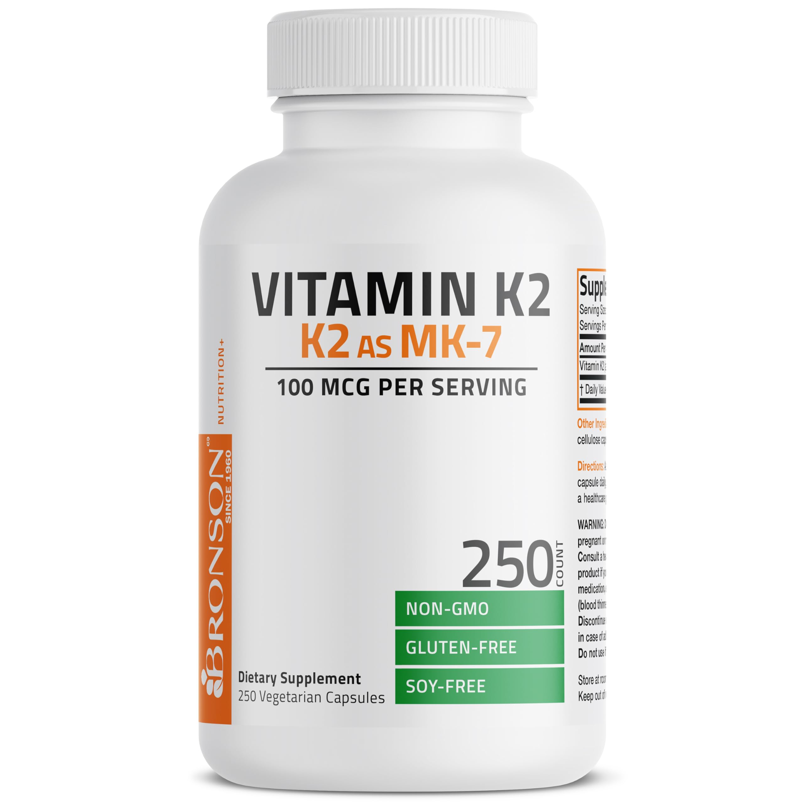 Bronson Vitamina K2 MK-7 – proceso de control de calidad en laboratorio