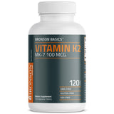 Bronson Vitamina K2 MK-7, cierre hermético, conservación segura.