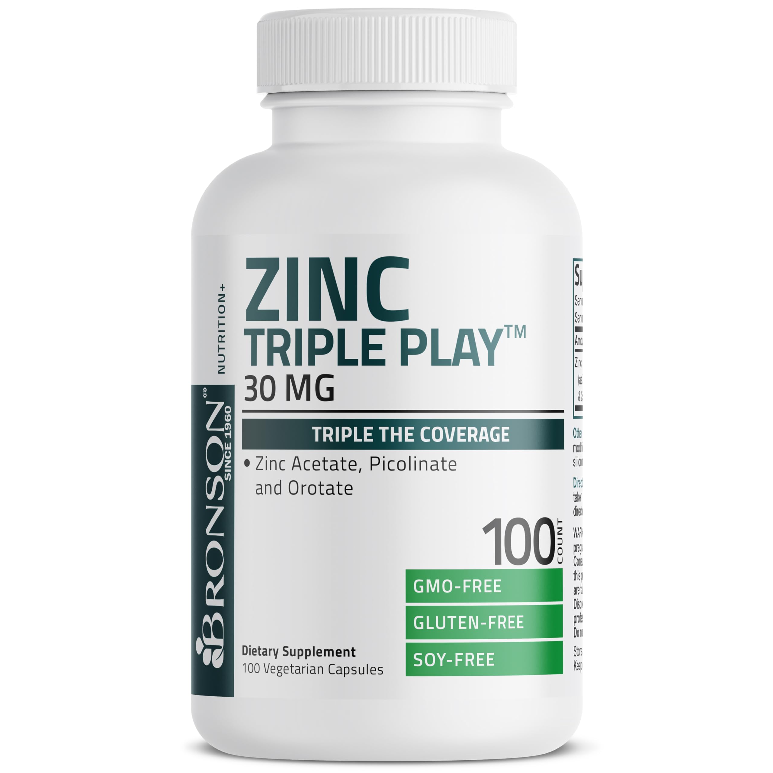 Laboratorio con controles de calidad para Bronson Zinc Triple Play.